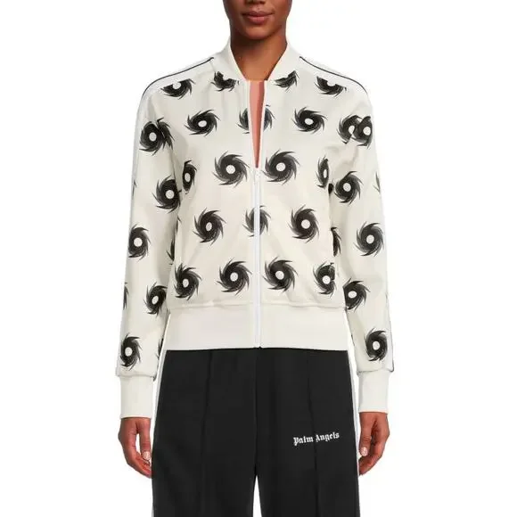 RETAIL $690 Palm Angels Hurricane Track Jacket Print Zip Up Jacket *NWT*SZ SMALL - Picture 1 of 10